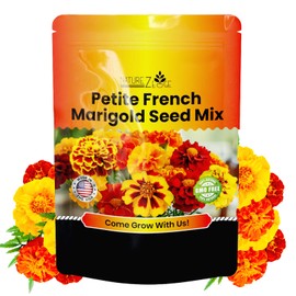NatureZ Edge NatureZ Edge Marigold Seeds Mix, Over 5600 Seeds, Marigold Seeds for Planting Outdoors, Dainty Marietta, Petite French, Sparky French, and More