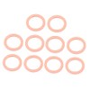 uxcell 10pcs 10mm x 14mm x 1mm Flat Ring Copper