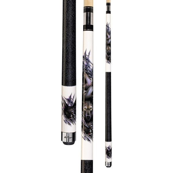 Players D-CWWP White with Howling Wolves Cue, 18-Ounce