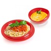 Pekokavo Spill Proof Scoop Bowl and Plate with Non-Skid Suction