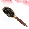 BIUDECO Hair Brush Handle Boar Bristle and Nylon Needle Anti-static