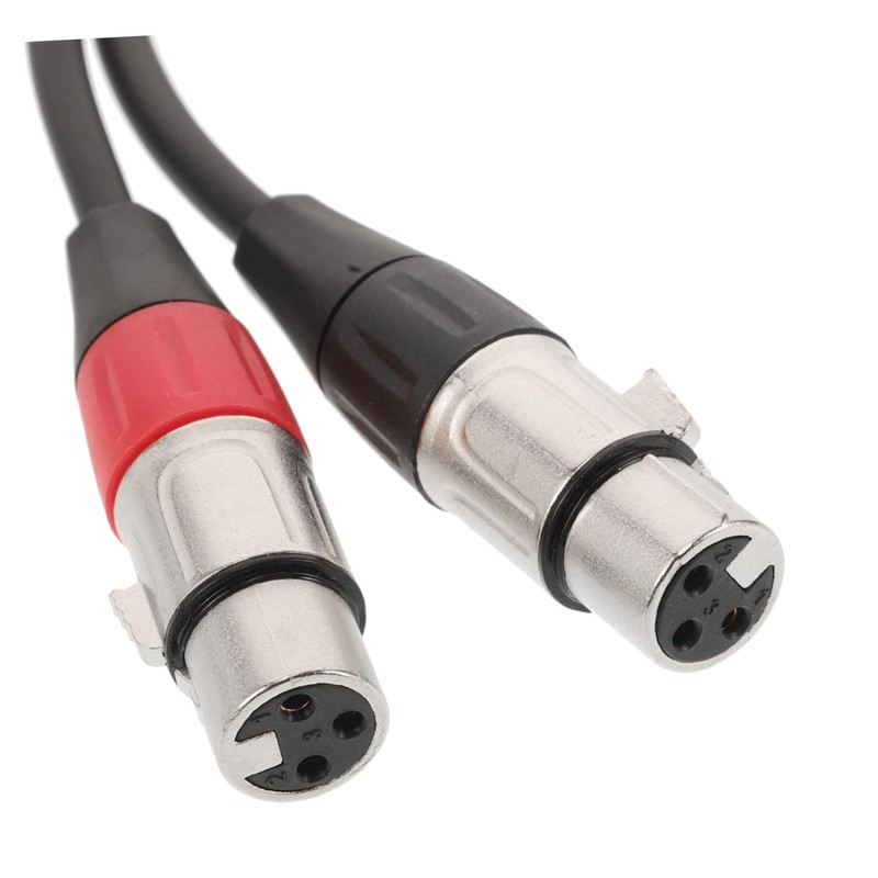 Levemolo Audio Cable 0.3m -Plated Dual Shielded XLR Y-Splitter 3.5mm