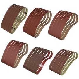 Bskifnn 30 Pack Sanding Belts 120 240 400 600 800 1000 Grits 5PCS per size High Performance Silicon Carbide Sanding Belts (1 x 30 Inch)