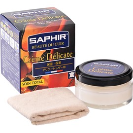 SAPHIR (サフィール) Leather Products Care Delicate Cream Moisturizing Nutrition Leather Cream Shoe Care Shoe Polish Leather Shoes Leather Bag Wallet Sofa Leather Jacket Tanned Leather For Leather Nappa