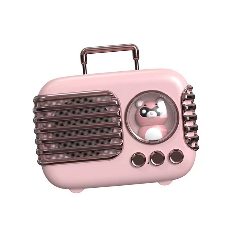 Cute Retro Bluetooth Speaker Mini Luggage Mini Speaker Creative Vintage