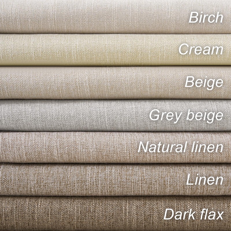 Topfinel Linen Blackout Curtains 96 Inch Long, Boho Farmhouse Ivory