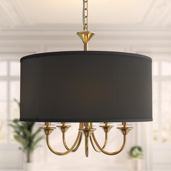 L LOHAS LED 5-Light Chandelier for Dining Room Light Fixture