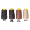 Young Hair Thick Human Hair Sewing Thread with 3pcs Curl