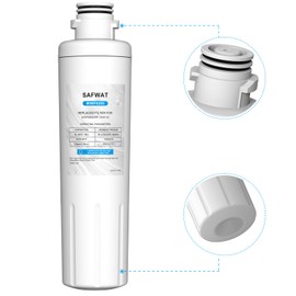 SAFWAT MIWF6200 Twist-in Refrigerator Water Filter Replacement for Midea MF-2008-R2 Sharp SJWF200 Zline MIWFT2100 Insignia NS-WF26SS0-1 (2 Pack)