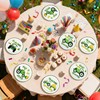 60Pcs Tractor Paper Plates 9" Green Cartoon Tractor Heavy Duty
