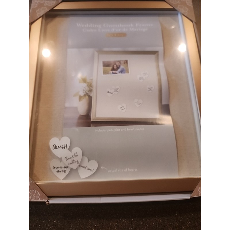 pearhead Kate & Milo Wedding Guestbook Frame