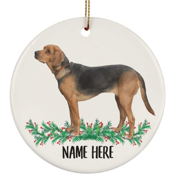 Funny Personalized Name Polish Hound Standing Gifts 2024 Christmas Tree