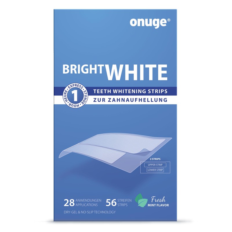 Onuge Bright White Teeth Whitening Strips - Whitening Strips -