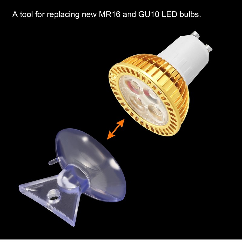 MECCANIXITY Bulb Changers, 35mm Dia. PVC Suction Cup Light Lamp