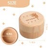 ZXCHOME 1 Piece Milk Tooth Box with Maple Wood Print,