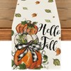 Artoid Mode Pumpkins Bowknot Maple Leaf 210 GSM Fall Table