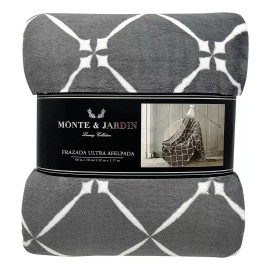 Monte & Jardin Frazada Suave 152 X 177 Cm Monte Y Jardin Cobertor Manta Color Gris