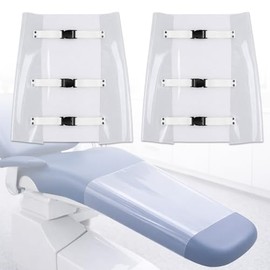 Cubierta del asiento del pie de la silla dental - Almohadillas impermeables del pie de la práctica dental con bandas elásticas, 18,8" L x 17,1" W, 2 PCS