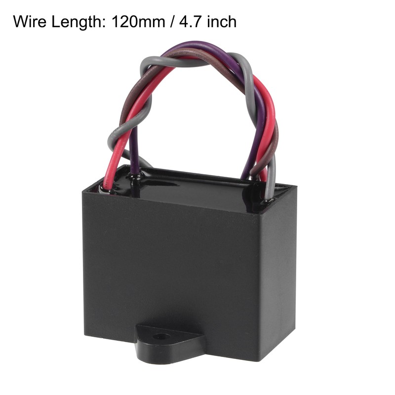 uxcell Ceiling Fan Capacitor CBB61 4/5/7uF 250V AC 4 Wires