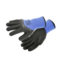 Högert Technik ZICHER Safety Gloves Latex Coated Insulated Blue Size 11 Low Temperature Certified to EN 388:2016