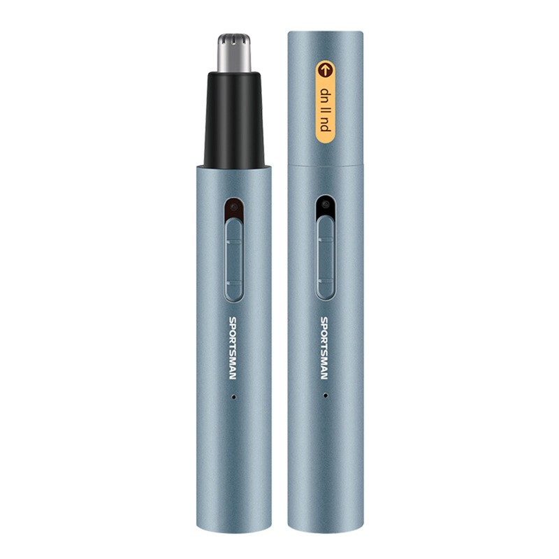 Electric Nose Hair Trimmer Aluminum Tube Body Arched Cutter Head