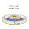 CAQUXIL 5PCS Wool Polishing Wheel Disc 4.5" x 7/8", Wool