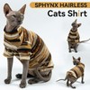 T'CHAQUE Sphynx Clothes, Cat Clothes for Hairless Cats, Stretchy Pullover