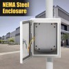 Garvee 16x12x8'' Nema 4X Carbon Steel Electrical Enclosure IP66 Wall
