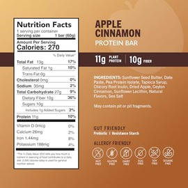 Barras de proteínas altas, sin gluten, sin soja, sin lácteos, sin maní y sin OMG certificadas, veganas, crudas y kosher