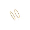 PAVOI 14K Yellow Gold Plated 2 Ring Set for Women
