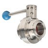 HOMHOK 4 Inch Tri-Clamp Stainless Steel 304 Butterfly Valve with