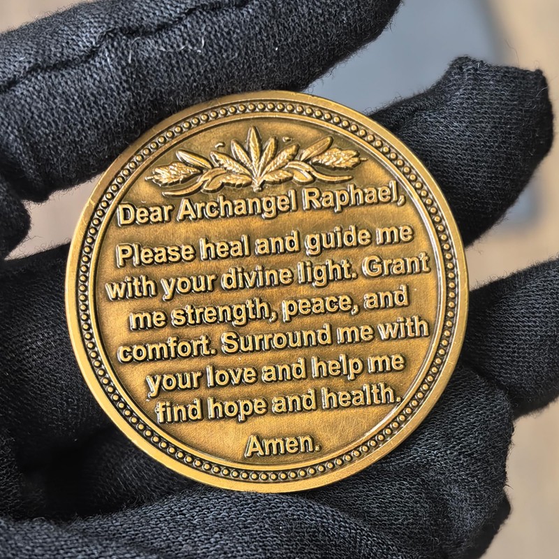 Archangel Raphael Healing Coin - 1.57 Inch Spiritual Medallion with