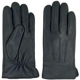 ZLUXURQ Luxury Mens Leather Gloves Fleece Lined-Soft Comfortable Lambskin
