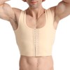 Akkad Kuti Mens Hide Gynecomastia Chest Vest Adjustable Compression Tank