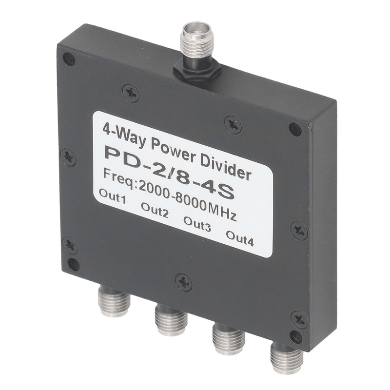 SMA Microstrip Power Splitter Combiner 2‑8GHz Stainless Steel 4 Way