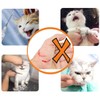 Cat Muzzle, 1 Pcs Breathable Transparent Cat Face Guard, Prevent