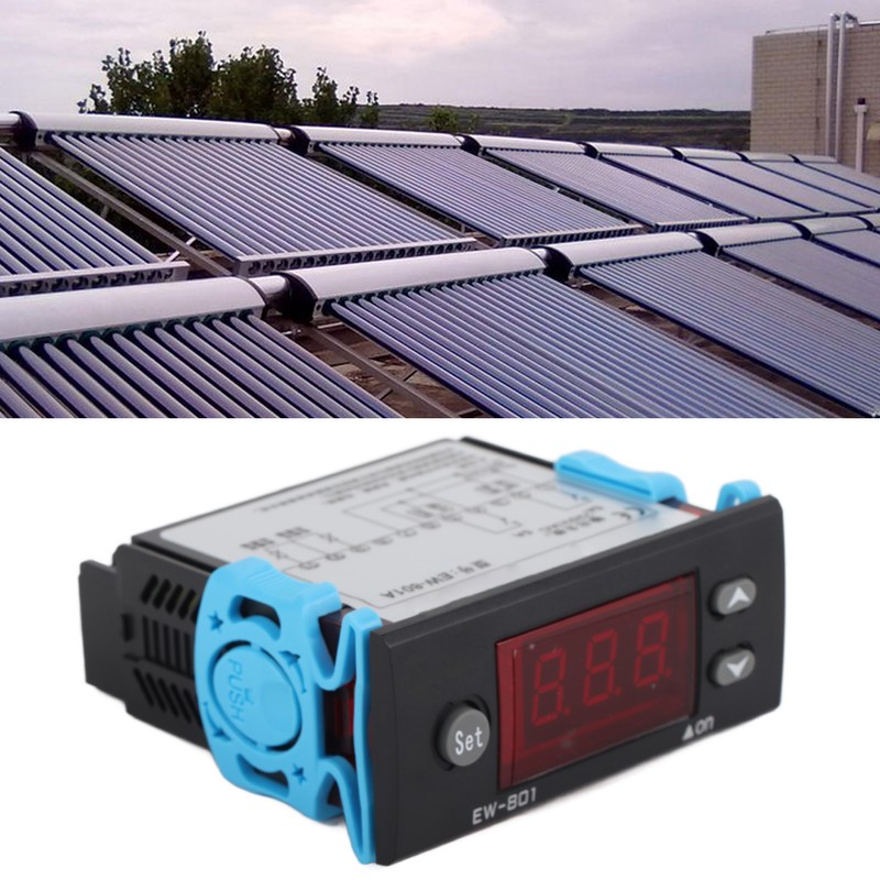 Solar Water Heater Temperature Controller Thermostat with Sensor Digital Display