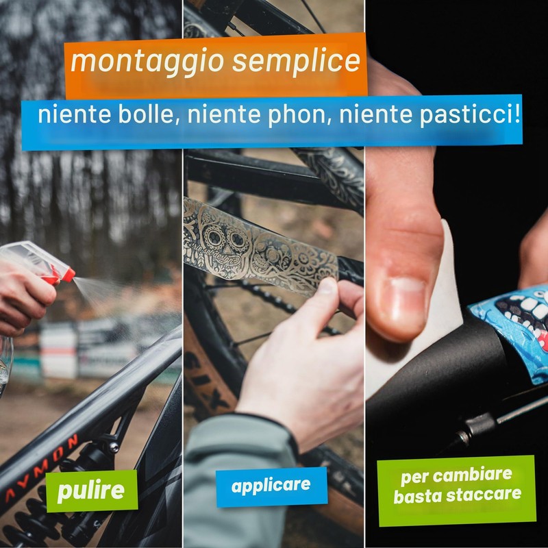 Riesel Design® - "Frame:Tape 3000" Bike Frame Protection Kit -