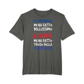 Magliette Uomo Manica Corta Calcio Regalo Tifoso Sampdoria Maglietta
