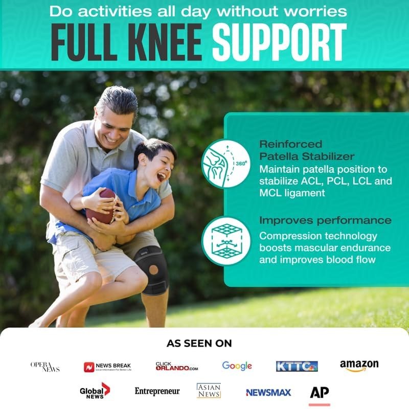 Modvel ELITE Knee Brace With Side Stabilizers & Patella Gel