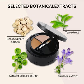 Snowzoom 4 in 1 Air Cushion Foundation-Concealer,Setting Powder-SPF 50+ Long-Lasting, Full Coverage Cushion Compact-Lightweight, Matte Finish (NEUTRAL BEIGE-For medium to deep skin tones, 13.8 g)