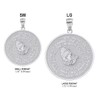 925 Sterling Silver Bible Verse Serenity and Lord's Prayer Medal