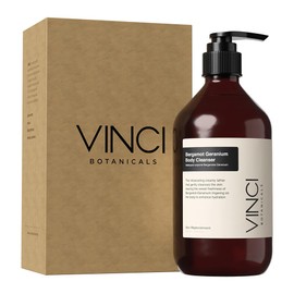 Vinci Botanicals Bergamot Geranium Body Cleanser | Aromatic Body Wash to Hydrate & Balance Skin | Alternative to Regular Soap | Fresh & Sweet Aroma | Vegan, Cruelty & Paraben-Free | 500 ml