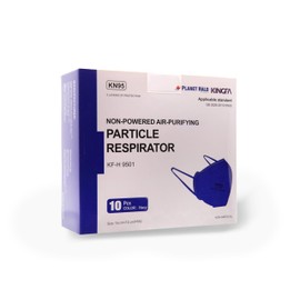 Kingfa Color KN95 Mask - Pack of 10 Blue 2nd Generation - Large 5-Ply Protective Layers - Unisex Adult KN95 Face Mask GB2626-2019 New Standard