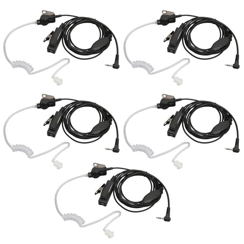 2.5mm Acoustic Tube Earpiece Single Pin PTT Button Walkie Talkie