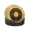 Retro Gun Target Premium Leather Coasters - Set of 6