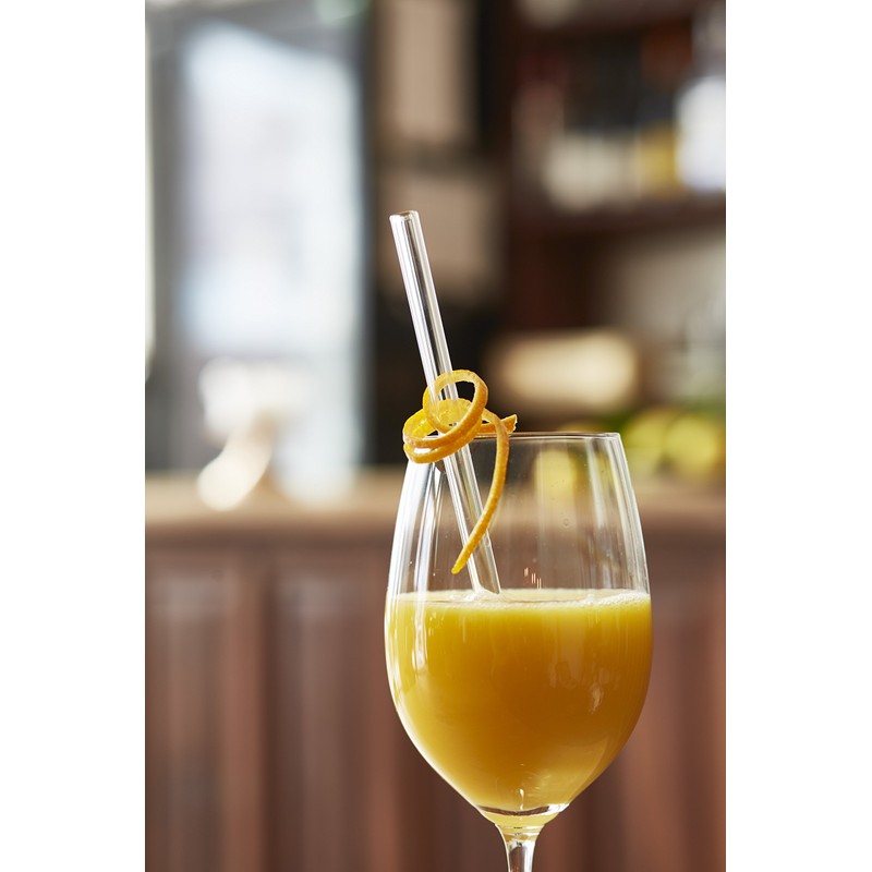 HALM Reusable Drinking Straws, Pack of 6 Straight 20 cm