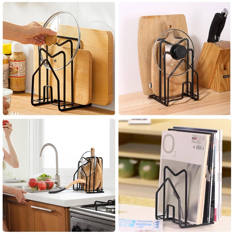 Jortmrd Chopping Board Holder Pot Pan Lid Holder Chopping Board