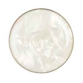 KUBOOZ Opal White Shell Stainless Steel Ear Piercings, Seashell, Opal