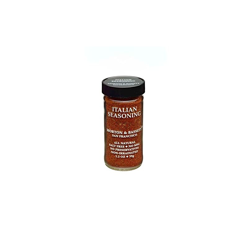 Morton & Bassett Italian Seasoning, 1.5 oz – Non-GMO, Salt-Free,